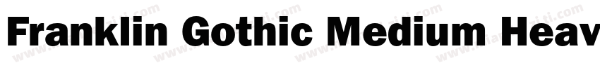 Franklin Gothic Medium Heavy字体转换